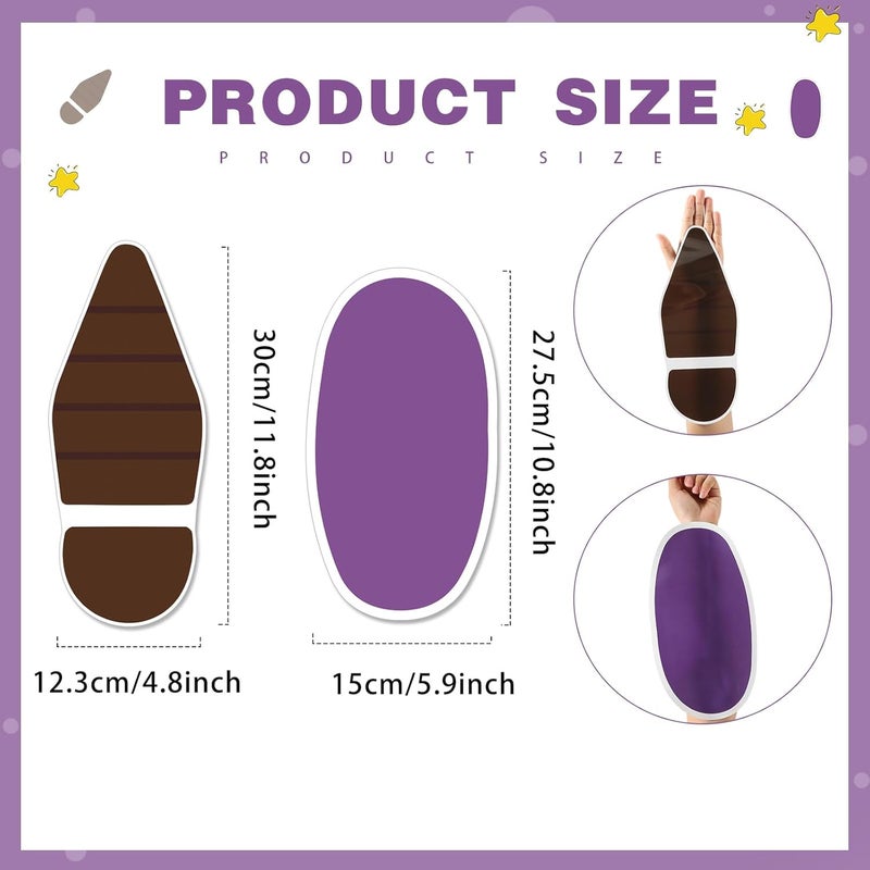 YooNotee 20 Pcs Toy Inspired Party Floor Decals Removable Foot Steps Floor Sticker Toy Theme Decoration for Birthday Halloween Photo Props Supplies - Image 2